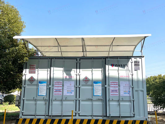 Контейнер для зарядки аккумуляторов на открытом воздухе с индивидуальной емкостью, огнестойкой конструкцией и интеллектуальным регулированием температуры