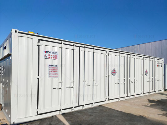 Ультрафиолетоустойчивый наружный контейнер для хранения газовых баллонов с двойной изоляцией и настраиваемой емкостью