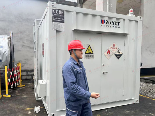 Контейнер опасных веществ для хранения химических веществ с огнестойкой конструкцией